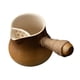thumbnail image 4 of Tetera de cerámica para agua hirviendo, tetera para té hervido, tetera con lateral marrón, 4 of 9