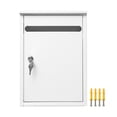 thumbnail image 4 of yotijay Suggestion Collection Box Large Drop Box Outdoor Outside Rust Resistant Lockable white, 4 of 9