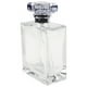 thumbnail image 2 of Frasco de perfume con pulverizador JM cuadrado transparente y nebulizador plateado pulverizador para viajes aceites esenciales, 2 of 5