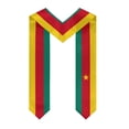 thumbnail image 3 of More design Graduation shawl Cameroon Flag & United States Flag Stole Sash Honor Study Aboard International Students, 3 of 11