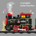 thumbnail image 4 of Jouet de Train de Noël pour Enfants Ensemble de Rails Jouet avec Lumière et Son Modèle Rétro de Train à Vapeur de Noël, 4 of 9