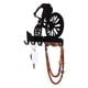 thumbnail image 3 of Colgador De Pared Para Montar En Bicicleta, Hierro Negro Compacto Con 6 Ganchos, Colgador De Metal Decorativo Para Dormitorio, Sala De Estar, Porche, Cocina Guardurnaity HA018884-00, 3 of 7