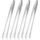 thumbnail image 1 of Pinzas de cocina de 4 Uds. De 9,5 pulgadas, pinzas para parrilla, pinzas de cocina de acero inoxidable 18/10, pinzas de cocina para cocinar, 1 of 5