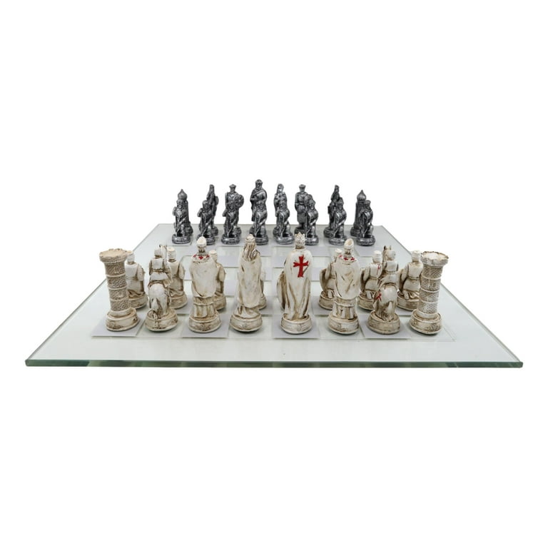 Ebros Crusader Christian Kingdom VS Ottoman Empire Chess Pieces