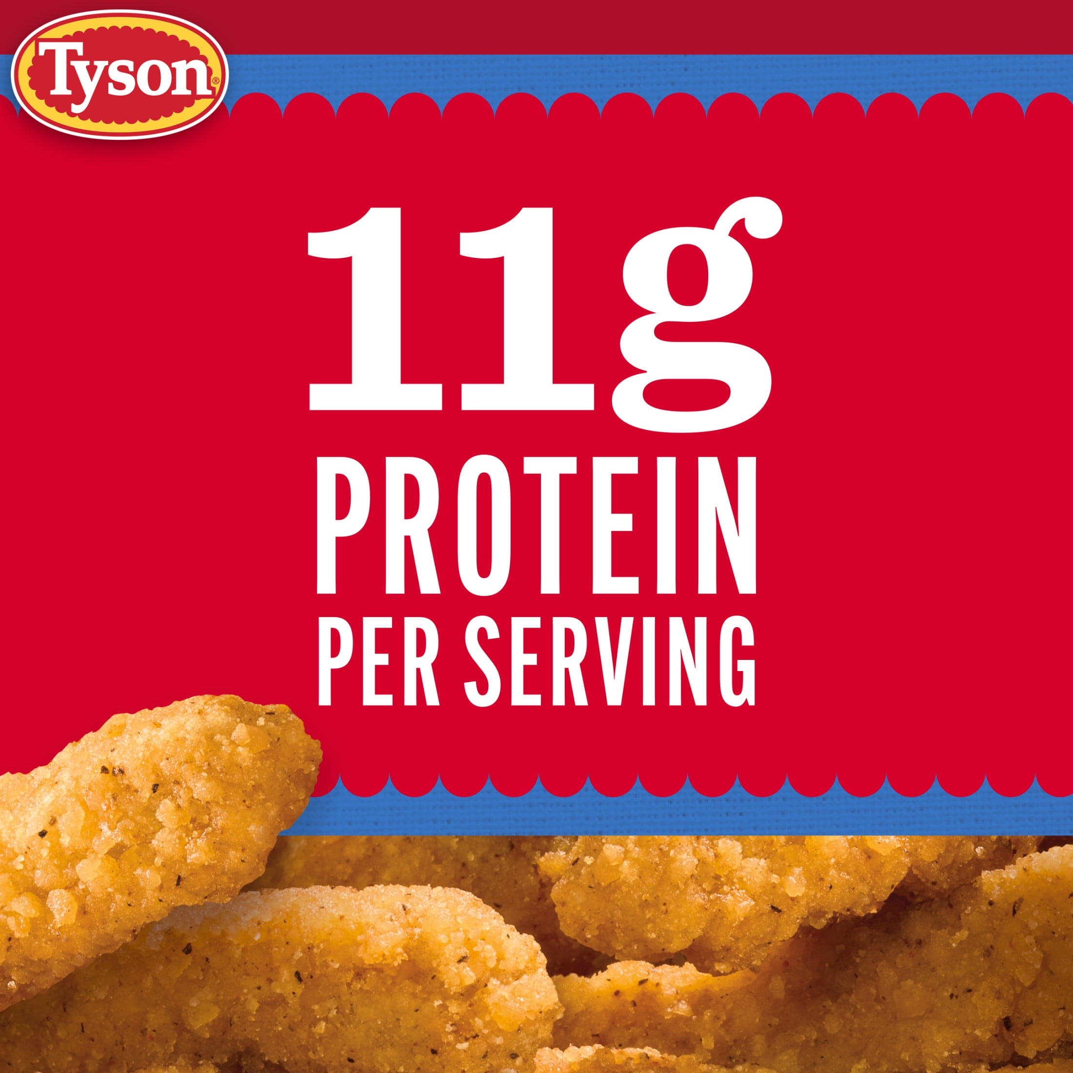 Tyson Any'tizers Frozen White Meat Crispy Chicken Fries, 26.5 oz, 11g Protein per Serving (Fully Cooked)