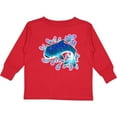 thumbnail image 3 of Inktastic Cute Whale Shark Boys or Girls Long Sleeve Toddler T-Shirt, 3 of 5