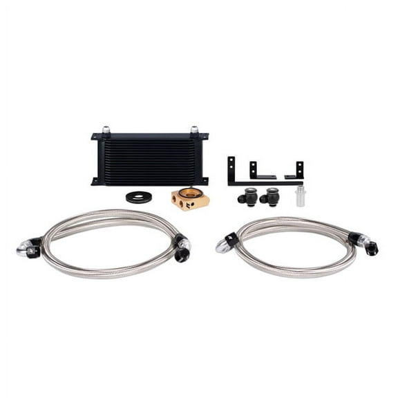 Mishimoto MMOC-MIA-16TBK Oil Cooler Kit Low-Temp Thermostatic Compatible With Mazda MX-5 Miata 2016-2018 Black