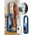 thumbnail image 7 of Rechargeable Portable Mini Air Conditioner - Bladeless Evaporative Cooler, 6-Speed Quiet USB-Powered | Personal Desktop & Travel Use,Blue, 7 of 7