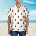 thumbnail image 4 of Balery Hand Drawn Strawberry Print Men's Hawaiian Shirts Short Sleeve Beach Shirt Relaxed Fit Vacation Button Down Shirts-Medium, 4 of 9