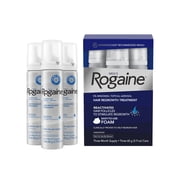 (3 pack) Mens Rogaine Minoxidil 5% Foam 3x 2.11 oz Bottles