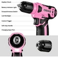 thumbnail image 5 of DEKO 8V Home Repair Power Tool Set For Women 1.5Ah, 126 Count, 5 of 7