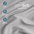 thumbnail image 3 of Bare Home Fitted Sheet - 22" Extra Deep Pocket - Premium 1800 Collection - Twin, Light Gray, 3 of 7