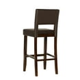 thumbnail image 4 of Riverbay Furniture 30" Upholstered Contemporary Wood Bar Stool in Brown, 4 of 13