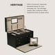 thumbnail image 2 of Armario para joyas Wolf Heritage negro con 37 compartimentos, 2 of 6