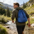 thumbnail image 1 of weibbin Lightweight Drawstring Bag Backpack for Men Outdoor Sports Fitness Bag Simple Women Drawstring Storage Bag for Gym, 1 of 6