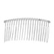 thumbnail image 1 of Peineta de alambre metálico para el cabello, 7,8 cm, 20 dientes, elegante, para manualidades, para velo de novia o boda (plateada), 1 of 8