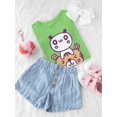 thumbnail image 3 of Kawaii Panda And Tiger Friends T-Shirt Toddler -Image by Shutterstock,  5 Toddler, 3 of 4