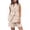 *Khaki, variant on Women's Sleeveless Blazer 2 Piece Shorts Set, Double Breasted Vest and Matching Suit Outfit with Pockets,Black,S-2XL