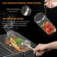 thumbnail image 4 of BBQ Net Tube, Rolling BBQ Grilling Basket, Round Stainless Steel Barbecue Cooking Grill Grate, Portable Outdoor Camping Barbecue Rack for Vegetables, French Fries, Fish (2Pcs Small 7.87 inch), 4 of 7