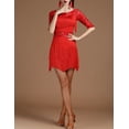 thumbnail image 3 of Latin Bachata Merengue Reggaeton Dance Dress Tassel Women'S Performance 3/4 Length Sleeve, 3 of 8