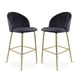 thumbnail image 1 of Sillas Altas Zurich Mirel Banco Desayunador Tapizado con Asiento Suave 2 Piezas Gris, 1 of 6
