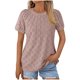 thumbnail image 1 of Pantalones Cortos para las Mujeres Impresión Sexy Cómodo Bolsillo de Manga Corta, Botón Top Blusa Camiseta, 1 of 7