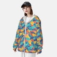 thumbnail image 4 of Fotbe Colorful Fish 1 Men's Women's UPF 50+ Sun Protection Jacket Hooded Cooling Shirt with Pockets Hiking Outdoor Performance-Large, 4 of 8