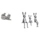 thumbnail image 1 of Escultura Familiar De Gato Y Conejo, Adorno De Mesa, Figura Decorativa, Estatua De Animal Para Dormitorio, Sala De Estar, Oficina, Escritorio, Regalo De Inauguración De La Casa, 1 of 8
