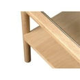 thumbnail image 6 of Modern Glass Top Coffee Table with Shelf - Natural Oak, 6 of 6