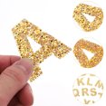 thumbnail image 4 of Miangastore Golden Iron on Patches for Decoration with Thick Texture and Clear Pattern 26 Alphabet Shaped Cloth Appliques, 4 of 8
