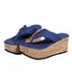 thumbnail image 4 of Sandalias de cuña impermeables con plataforma de color sólido de verano para mujer, zapatos de mujer Wmkox8yii ytu4077, 4 of 8
