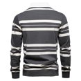 thumbnail image 4 of Vedolay Golf Polos for Men Pullover Button Long Sleeve Slim Fit Gradient Tops Gray,L, 4 of 4