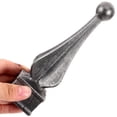 thumbnail image 3 of UPGRATOR 1Set Black Iron Conical Top Decorative Fence Finial for Gardeners Garden Protection, 3 of 8