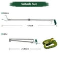 thumbnail image 2 of IC ICLOVER [2 in 1] 47 inch Foldable Snake Tongs + 39 inch Collapsible Snake Hook, Wide Jaw Reptile Snake Catcher Stick Handling Tool - Stainless Steel, 2 of 13