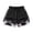 Black, variant on Workout Shorts for Women with Compression Liner, Summer Casual Drawstring Elastic Waist Athletic Shorts with Pockets Purple Size 2XL