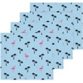 thumbnail image 2 of SKYSONIC Flamingo Cotton Washcloths Set of 2, Highly Absorbent Soft Fingertip Towel for Bathroom, Gym, Hotel and Spa, 12 x 12 Inch, 2 of 7