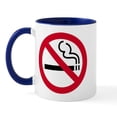 thumbnail image 2 of CafePress - No Smoking Mug - 11 oz Ceramic Mug - Novelty Coffee Tea Cup, 2 of 6