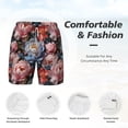 thumbnail image 5 of Balery Rose Flowers Mens Swim Trunks Swim Shorts for Men Quick Dry Inseam Beach Shorts with Compression Liner Pocket-3X-Large, 5 of 9