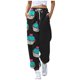 thumbnail image 3 of Gibobby pantalones nieve mujer Pantalones deportivos holgados con cordón y estampado digital Love Cake para mujer (Negro, L), 3 of 4