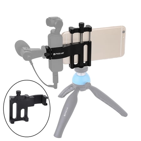 Aluminum Alloy Smartphone Holder Mount w/1/4"Thread Screw Fits for Camera, for connecting tripod, self- stick.