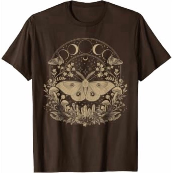 Cute Fairycore Moth Therian Aesthetic Floral for Girls Women T-Shirt, Unisex T-Shirt