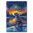 thumbnail image 3 of Starry Night Canvas Inspired Mastiff Christmas Dog Pet Family Friend Peace Oil Painting Art Print Poster Wall Decor, 3 of 6
