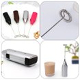 thumbnail image 2 of Shisuyan 2Pcs Electric Hand Mixer Handheld Mixer Stainless Steel for Making Coffee Kitchen Appliances, 2 of 8