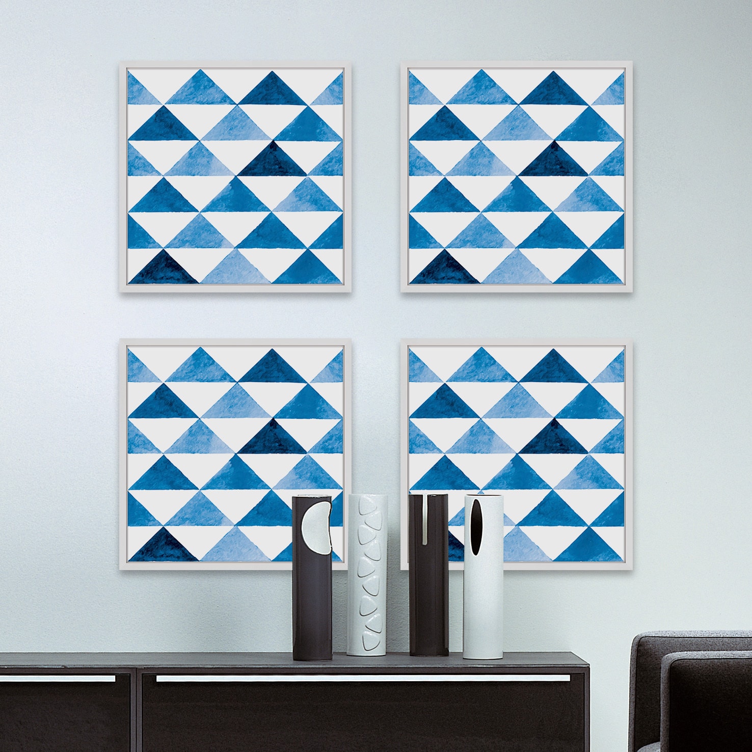 Triangle Board Quadriptych