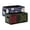 Santa Candy Canes Red Green, variant on 2 Pack Living Room Bed Room Felt Storage Baskets Boxes Foldable Organizer With Handles Snowflakes snowflakes Stripes