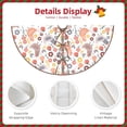 thumbnail image 3 of Defioc Funny Chicken for Christmas Tree Skirt Snowman Xmas Tree Skirt Farmhouse Christmas Decorations Tree Mat for Holiday Party Decor-36", 3 of 6