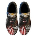 thumbnail image 2 of Faith Over Fear Jesus ChriStAmerican flag Eagle Shoes Sneakers Black Size 5, 2 of 7