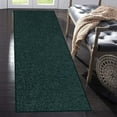 thumbnail image 2 of Home Queen Solid Beige Color Custom Size Runner Area Rugs Forest Green - 2' x 26', 2 of 2