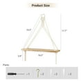 thumbnail image 6 of Mkono 2 Pack Wall Hanging Shelves Boho Shlef for Nursery Bedroom Living Room Home Decorations, 6 of 6