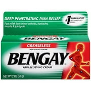 Bengay Pain Relieving Cream, Greaseless-2 oz